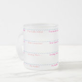 意識によって曇らされるマグのレベル フロストグラスマグカップ (正面左)