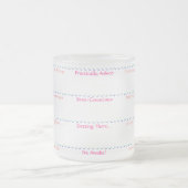 意識によって曇らされるマグのレベル フロストグラスマグカップ (中央)