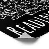 意識向上 - 私の読書仲間は面白いディスレクシア ポスター (角)