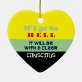 意識地獄 – 車の鏡オーナメント(2辺) セラミックオーナメント (裏面)