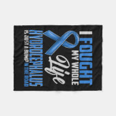 意識水 脳と闘った私の一生 フリースブランケット (正面(横))