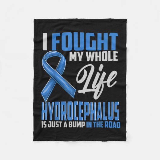 意識水 脳と闘った私の一生 フリースブランケット (正面)