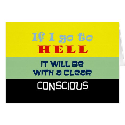 意識的な地獄のカード (正面横)