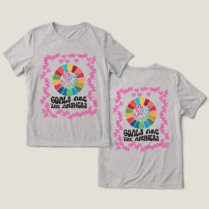 意識的な生活、グローバルな影響:倫理ゴール トライブレンドTシャツ