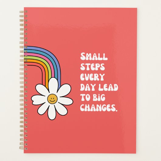 意識的モチベーション引用文パーソナライズされたプランナー プランナー手帳 (正面)