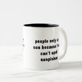 愚かおもしろいなスーマグ ツートーンマグカップ (正面右)