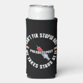 愚かおもしろいな問題を解決できない夢想家 スリム缶クーラー (Seltzer正面)