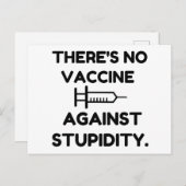 愚かさに対するワクチン ポストカード (正面/裏面)