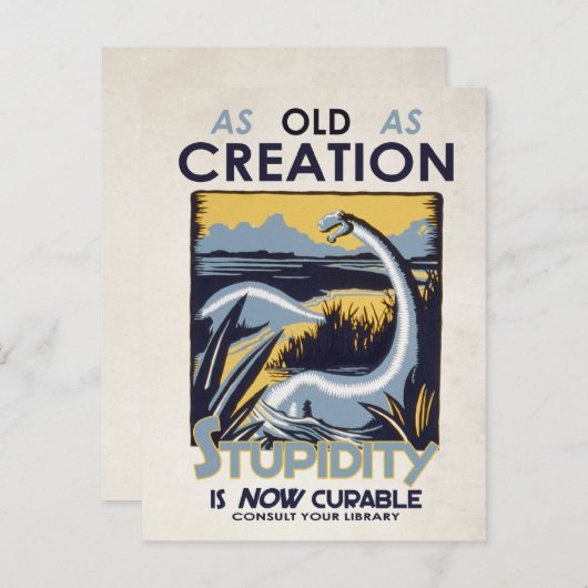 愚かさは治る!ポストカード ポストカード (正面/裏面)