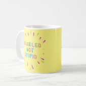 愚かではない障害認識度の平等を無効にする コーヒーマグカップ (正面左)