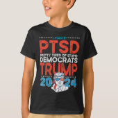 愚かなかわいらし民主党員に疲れている – トランプ Tシャツ (正面)