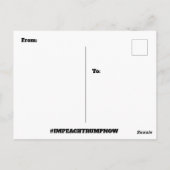 愚かなことが、切り札の言葉やつづりをつづる ポストカード (裏面)