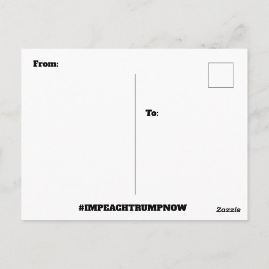 愚かなことが、切り札の言葉やつづりをつづる ポストカード (裏面)