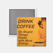 愚かなことをもっと速く行う マグネット (正面/裏面)