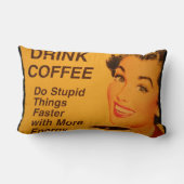 愚かなことをもっと速く行う ランバークッション (裏面)