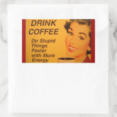 愚かなことをもっと速く行う 長方形シール (バッグ)