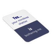 愚かなしのおしゃべりスローガン マグネット (右側)