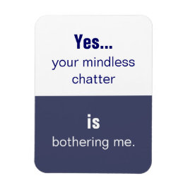 愚かなしのおしゃべりスローガン マグネット