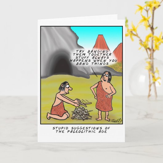 愚かなアドバイス カード (黄色い花)