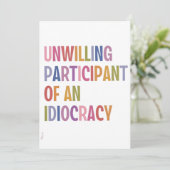 愚かなアンチトランプの不本意な参加者 案内状 (スタンド正面)