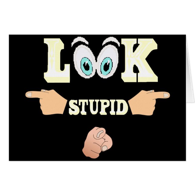 愚かなカードのように見える (正面横)