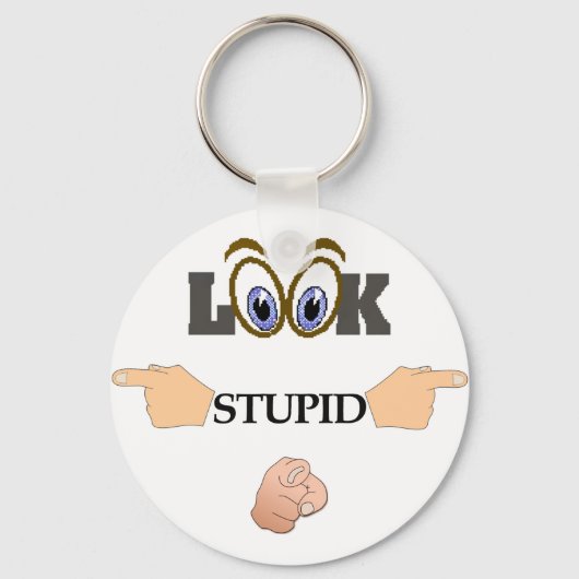 愚かなキーチェーンに見える キーホルダー (正面)