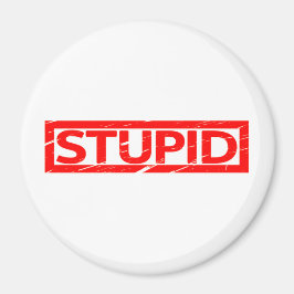 愚かなスタンプ マグネット