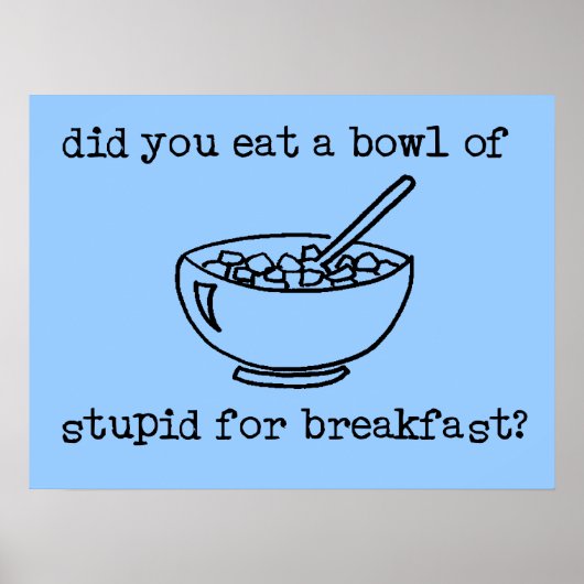 愚かなポスタおもしろいー ポスター (正面)