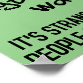 愚かなポスターのサインをおもしろい選ぶ ポスター (角)