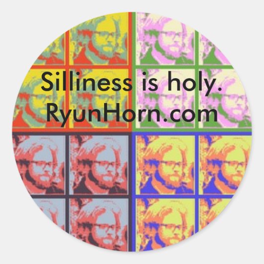 愚かなポップのシール ラウンドシール (正面)