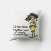 愚かなユーモア クッション (裏面)