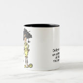 愚かなユーモア ツートーンマグカップ (中央)