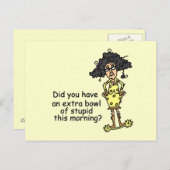 愚かなユーモア ポストカード (正面/裏面)