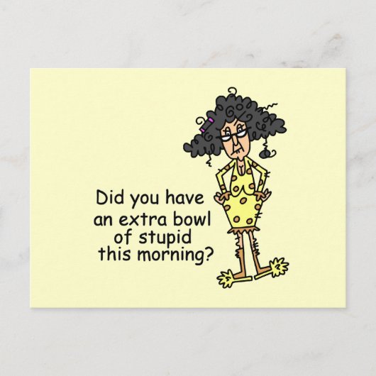 愚かなユーモア ポストカード (正面)