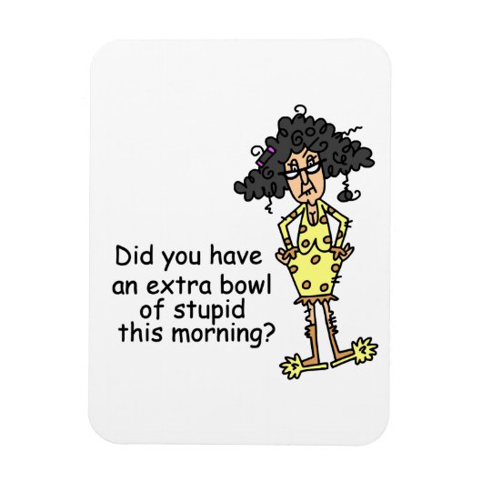 愚かなユーモア マグネット (縦)