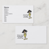 愚かなユーモア 名刺 (正面/裏面)