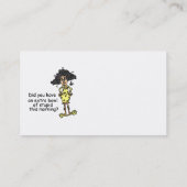 愚かなユーモア 名刺 (裏面)