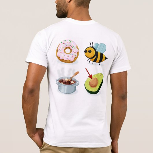 愚かなリバスをしないで（戻る） Tシャツ (裏面)