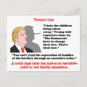 愚かな事トランプははがき土産を言った ポストカード (正面)