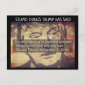 愚かな事トランプははがき土産を言った ポストカード (正面)