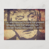 愚かな事トランプははがき土産を言った ポストカード (正面)