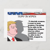 愚かな事トランプははがき土産を言った ポストカード (正面/裏面)