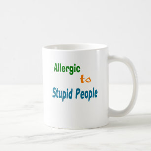 愚かな人々にアレルギー コーヒーマグカップ