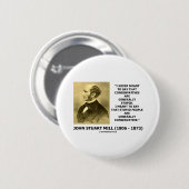 愚かな人々は一般に保守的な引用文です 缶バッジ (正面&裏面)