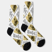 愚かな人々は概して保守的な引用文 ソックス (右)