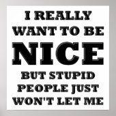 愚かな人々は私にポスターを許さおもしろいない ポスター (正面)