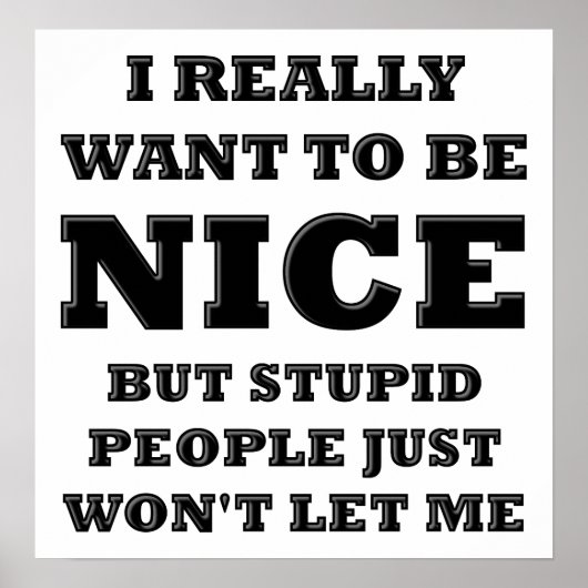 愚かな人々は私にポスターを許さおもしろいない ポスター (正面)