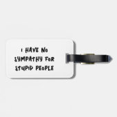 愚かな人には悔やみや弔慰がない ラゲッジタグ (裏面横)