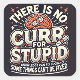 愚かな人に対する治療法がない スクエアシール