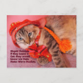 愚かな人間のユーモアのはがき ポストカード (正面)